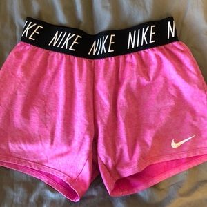 Pink nike dri-fit shorts